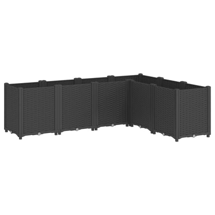 Odlingslåda svart 160x120x53 cm PP