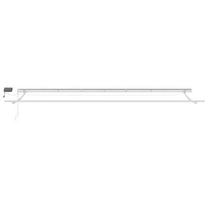 Markis manuellt infällbar med LED vinröd 600x300 cm