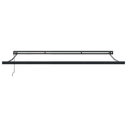 Markis automatiskt infällbar vinröd 450x300 cm