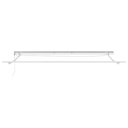 Markis automatiskt infällbar med LED brun 450x300 cm