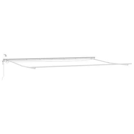 Markis automatiskt infällbar med LED 600x300 cm brun