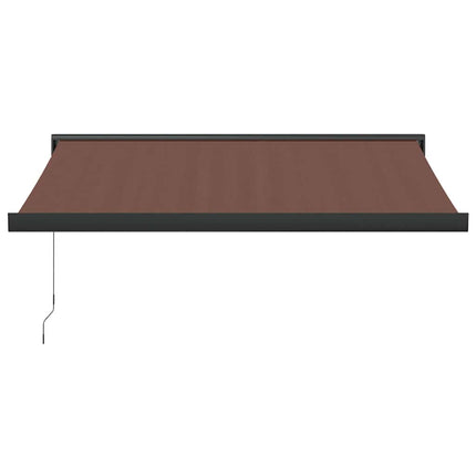 Markis manuellt infällbar 350x250 cm brun