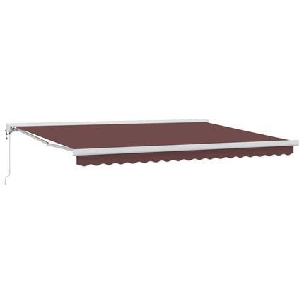 Markis automatiskt infällbar 450x300 cm brun