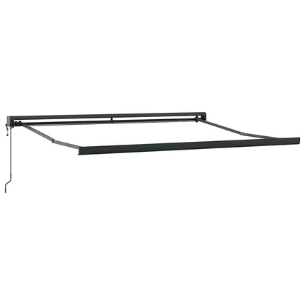 Markis automatiskt infällbar brun 300x250 cm