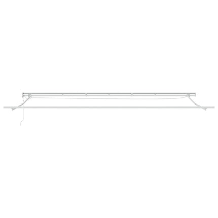 Markis automatiskt infällbar med LEDs antracit&vit 600x300 cm