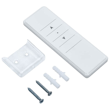 Markis infällbar antracit och vit 3,5x2,5 m tyg&aluminium