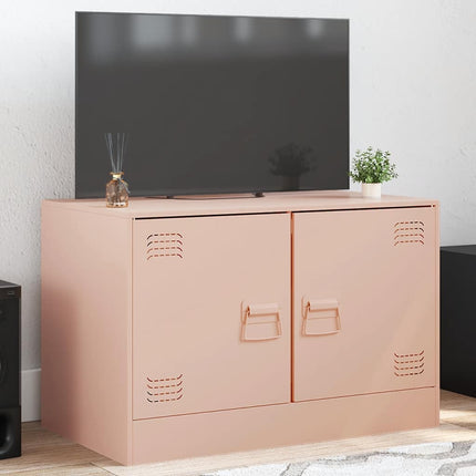 TV-skåp rosa 67x39x44 cm stål