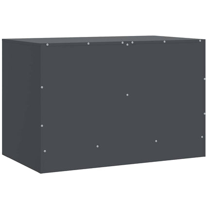 TV-skåp 2 st antracit 67x39x44 cm stål