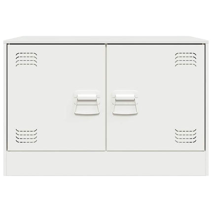TV-skåp vit 67x39x44 cm stål