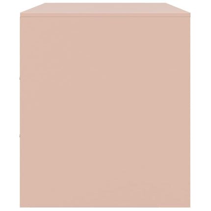 TV-skåp rosa 99x39x44 cm stål