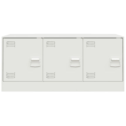 TV-skåp vit 99x39x44 cm stål