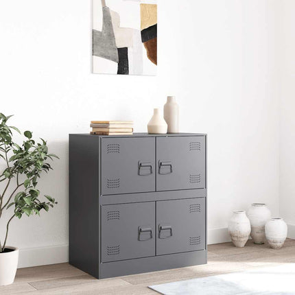 Skänk antracit 67x39x73 cm stål