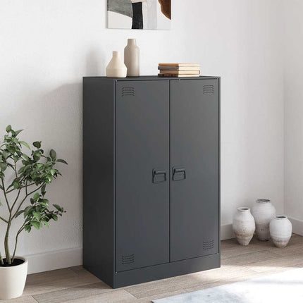 Skänk antracit 67x39x107 cm stål