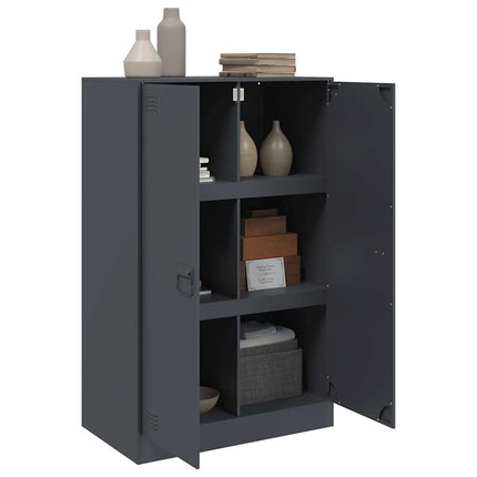 Skänk antracit 67x39x107 cm stål