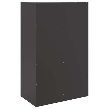 Skänk svart 67x39x107 cm stål