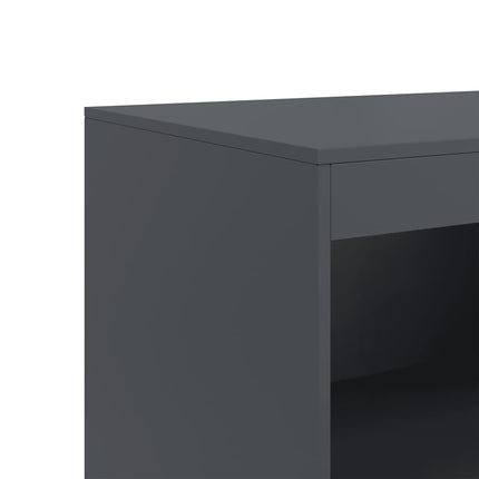 Skänk antracit 67x39x107 cm stål