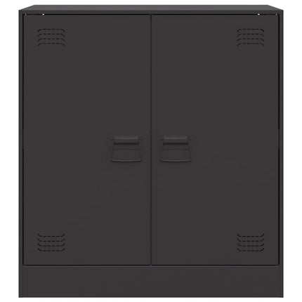 Skänk svart 67x39x73 cm stål
