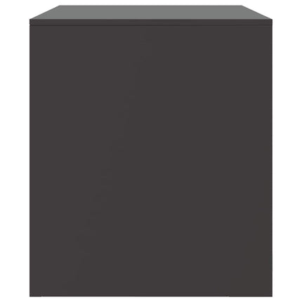 TV-skåp 2 st svart 67x39x44 cm stål