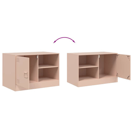 TV-skåp rosa 67x39x44 cm stål