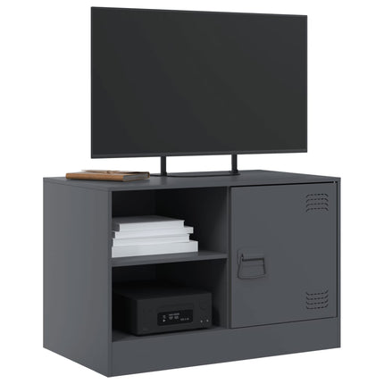 TV-skåp antracit 67x39x44 cm stål