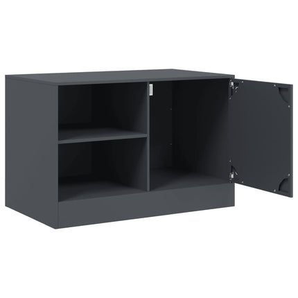 TV-skåp antracit 67x39x44 cm stål