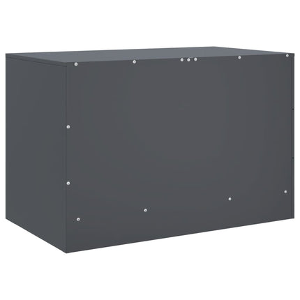 TV-skåp antracit 67x39x44 cm stål