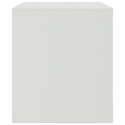 TV-skåp vit 67x39x44 cm stål
