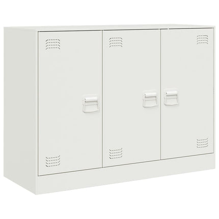 Skänk vit 99x39x73 cm stål