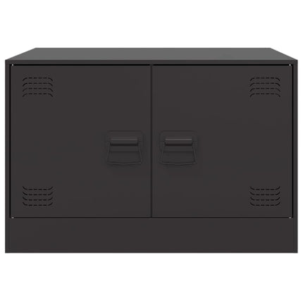 Soffbord svart 67x50x44 cm stål