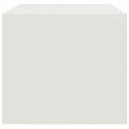 Soffbord vit 67x50x44 cm stål