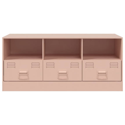 TV-skåp rosa 99x39x44 cm stål