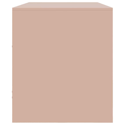 TV-skåp rosa 99x39x44 cm stål