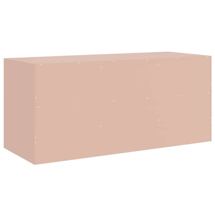TV-skåp rosa 99x39x44 cm stål