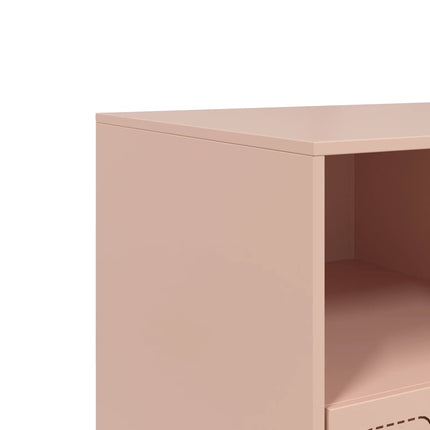 TV-skåp rosa 99x39x44 cm stål