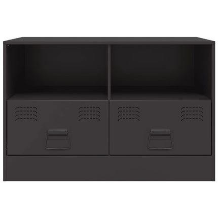 TV-skåp svart 67x39x44 cm stål
