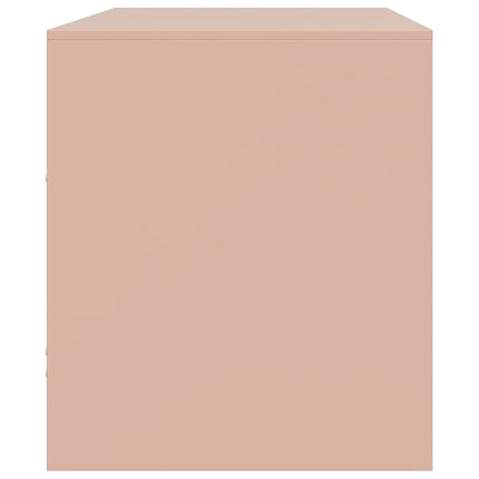 TV-skåp rosa 67x39x44 cm stål
