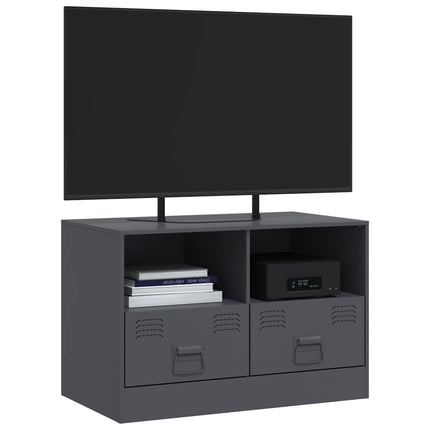 TV-skåp antracit 67x39x44 cm stål