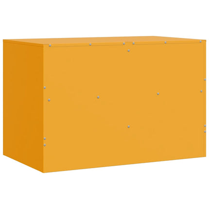 TV-skåp senapsgul 67x39x44 cm stål