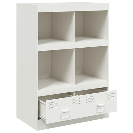 Högskåp vit 67x39x95 cm stål