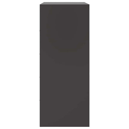 Högskåp svart 67x39x95 cm stål