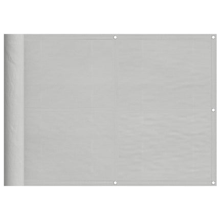 Balkongskärm ljusgrå 75x600 cm 100% polyester oxford