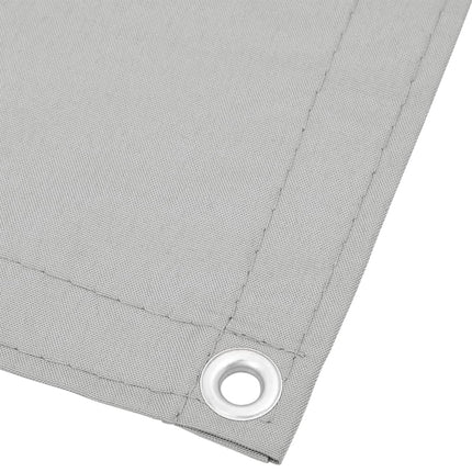 Balkongskärm ljusgrå 90x600 cm 100% polyester oxford