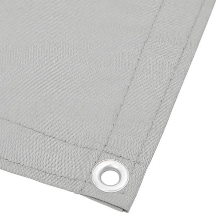 Balkongskärm ljusgrå 90x700 cm 100% polyester oxford