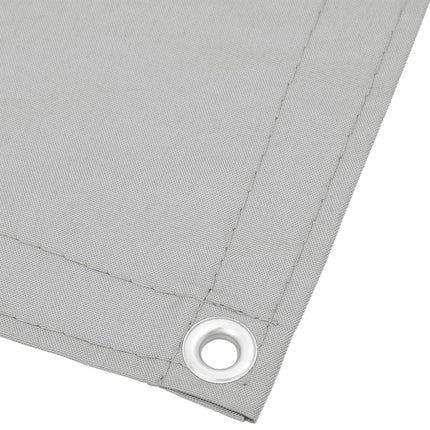 Balkongskärm ljusgrå 120x400 cm 100% polyester oxford