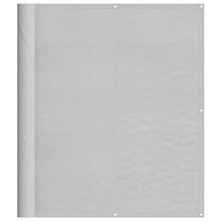 Balkongskärm ljusgrå 120x700 cm 100% polyester oxford