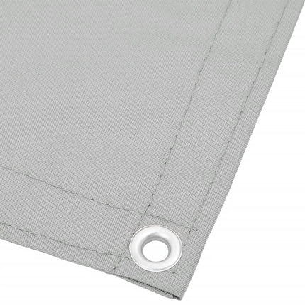 Balkongskärm ljusgrå 120x700 cm 100% polyester oxford