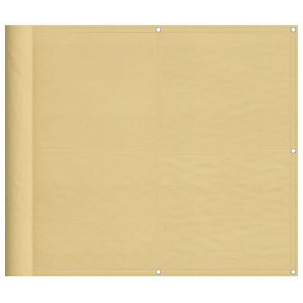 Balkongskärm sand 90x300 cm 100% polyester oxford