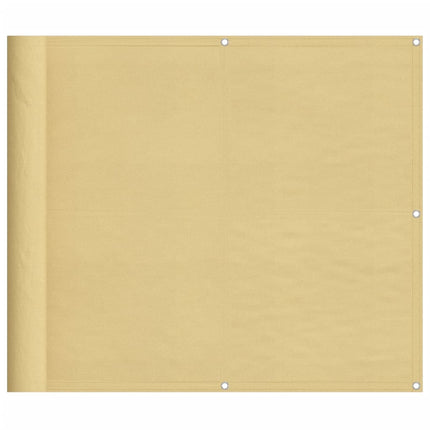 Balkongskärm sand 90x700 cm 100% polyester oxford