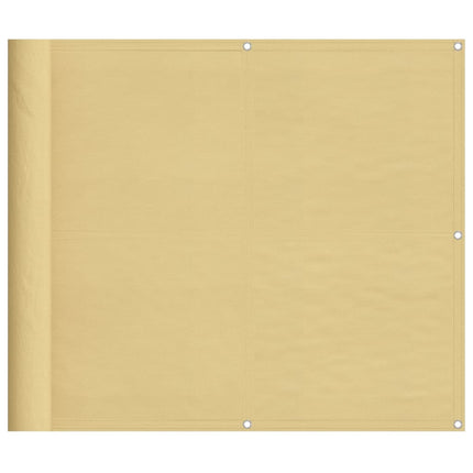Balkongskärm sand 90x800 cm 100% polyester oxford