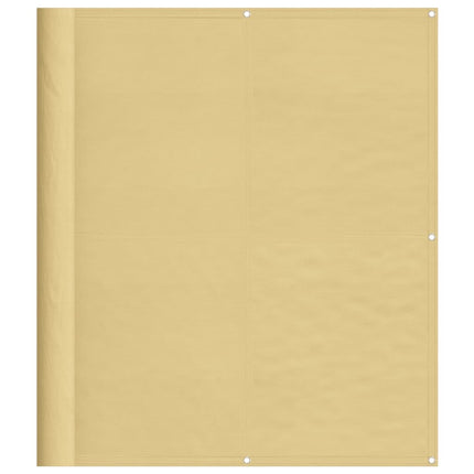 Balkongskärm sand 120x500 cm 100% polyester oxford